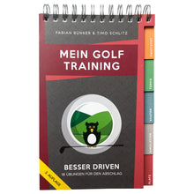 Lade das Bild in den Galerie-Viewer, Mein Golf Training: Besser Driven - 18 Übungen für den Abschlag | Ringbuch für das Golfbag
