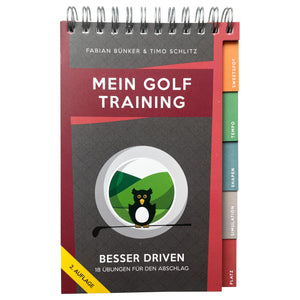 Mein Golf Training: Besser Driven - 18 Übungen für den Abschlag | Ringbuch für das Golfbag