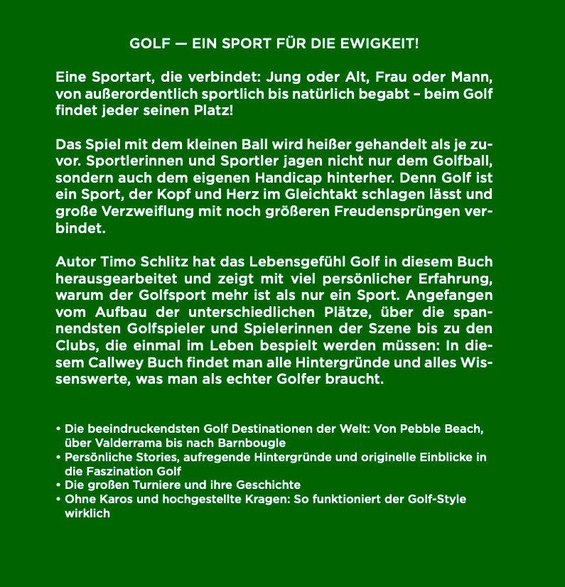 Rough - Passion Golf (Callwey) von Timo Schlitz