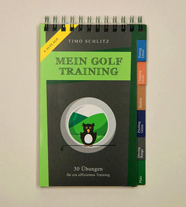 Beide Bücher von Mein Golf Training aus dem All Square Verlag + Impact Tapes (40 Stück) + Pitchgabel (Silber)