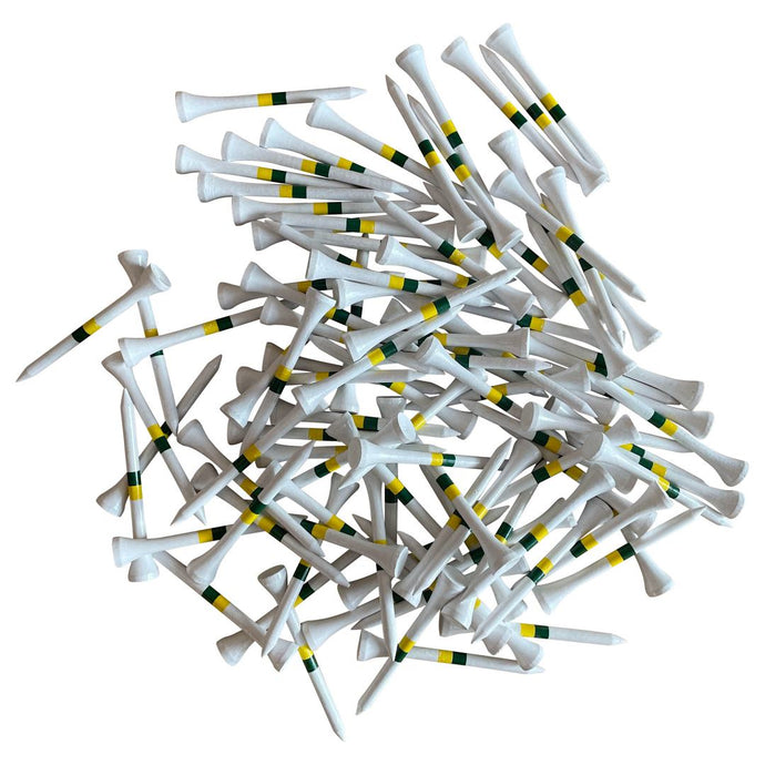 100 Bambus-Holz-Tees (70 mm) – 